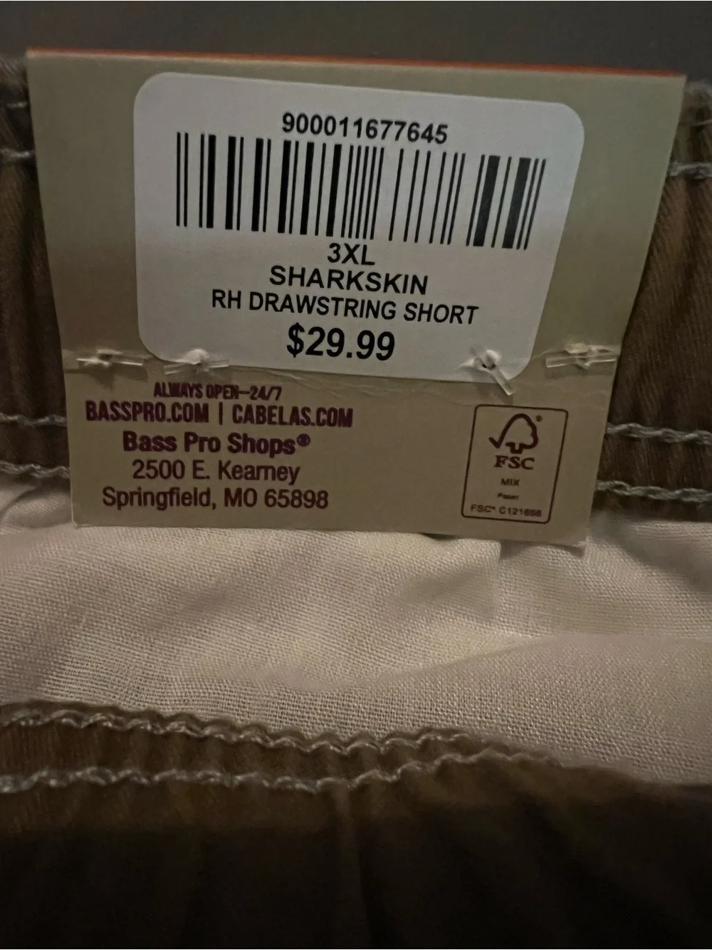 Bass Pro Shops / RedHead Light Gray Men's Flat Front Shorts
